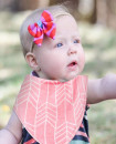PINK Baby Bibs Bandana Handkerchief for Drooling Teething Super Absorbent Bibs